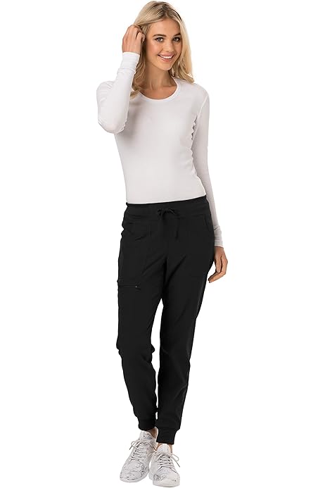 HeartSoul Jogger Scrub Pants for Women, Break On Through Stretch
